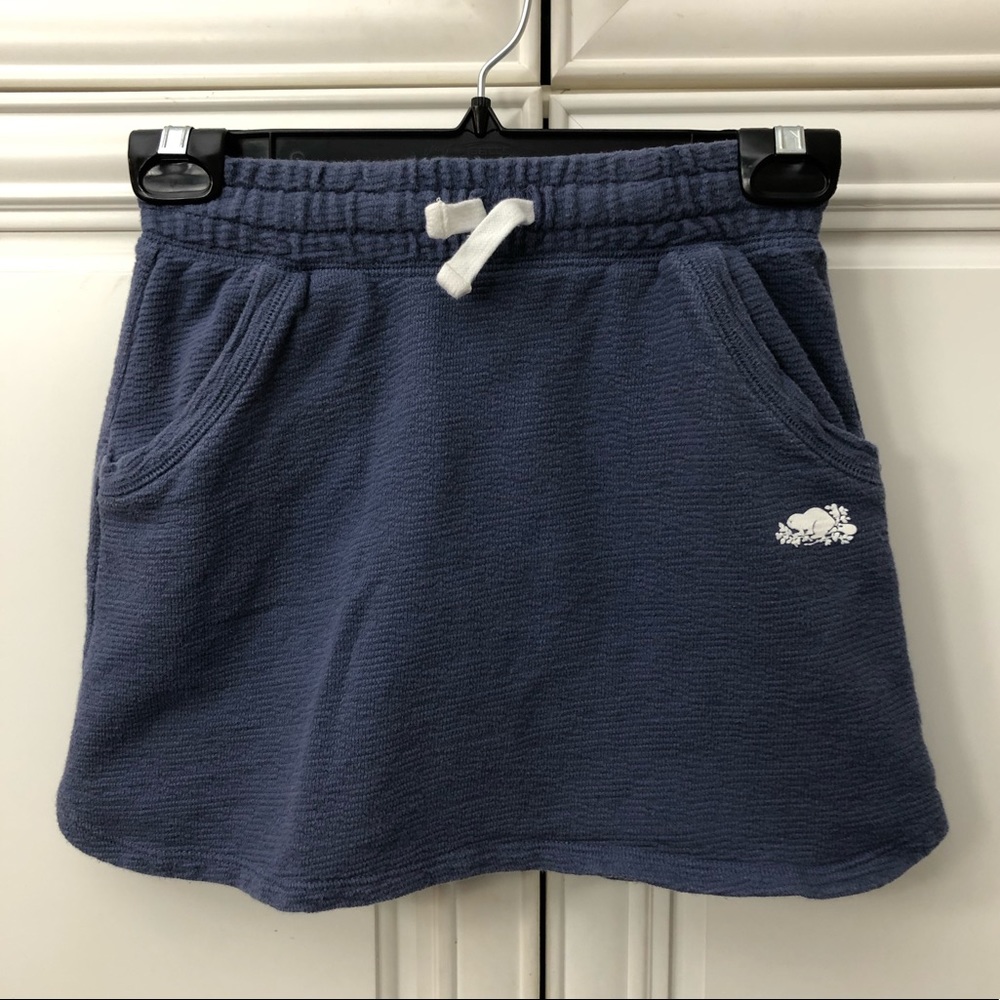 Roots girls blue logo skirt